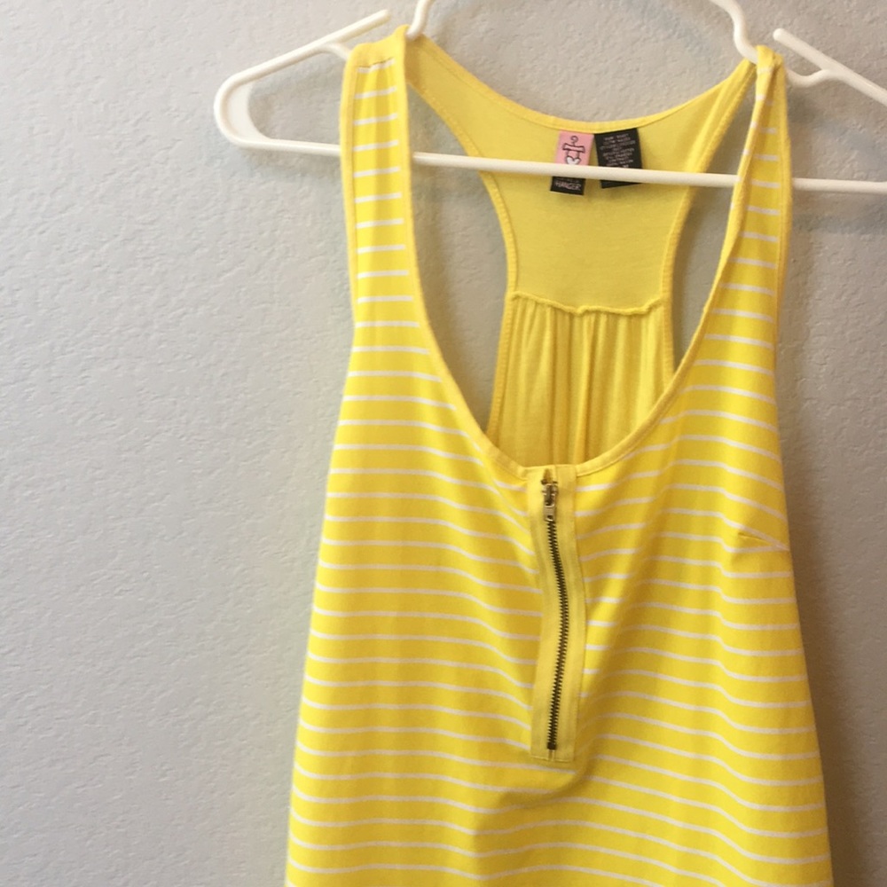 Yellow striped tank